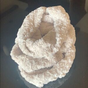 NWT Loft Rosebud Furry Infinity Scarf